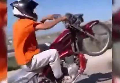 Motosiklet Sürücüsüne Akrobatik Hareketten 77 Bin Lira Ceza