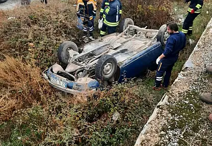 Otomobil Takla Attı 1 Ölü