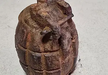 Tarlada el bombası bulundu