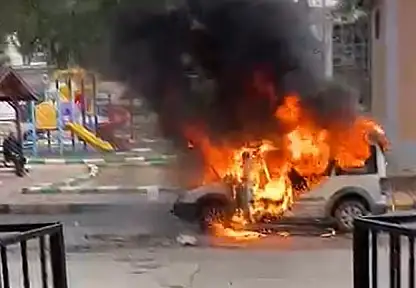 Ticari Araç Alev Alev Yandı