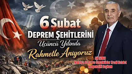 Başkan Evren'den 6 Şubat Depremlerinin Üçüncü Yıl Dönümü Mesajı