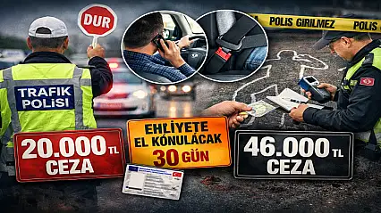 Cep Telefonu Kullanan Sürücüye 20 Bin TL Ceza Geliyor