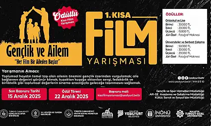 Malatya'da 1. Kısa Film Festivali'nde son başvuru 15 Aralık