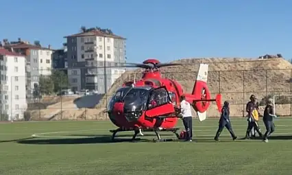 Malatya'da ambulans helikopter 70 yaşındaki hasta için havalandı