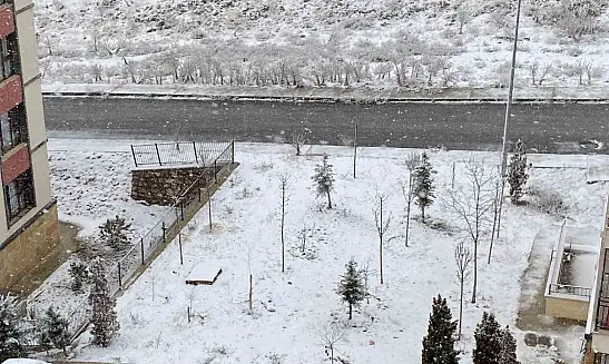 Elazığ'da kar yağışı başladı