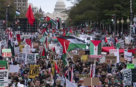 ABD'de Gazze için öfke büyüyor Binlerce kişi sokaklara döküldü