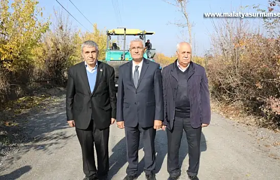 Battalgazi'de Dere sokağı sıcak asfalta kavuştu