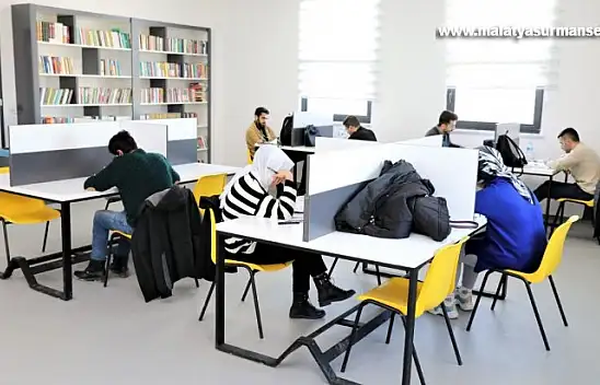 Battalgazi'deki Ahmet Kekeç Kütüphanesi'ne yoğun ilgi