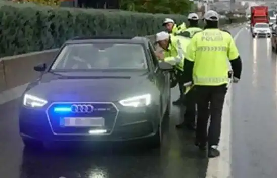Çakarlı araçla kaçan sürücüye rekor ceza