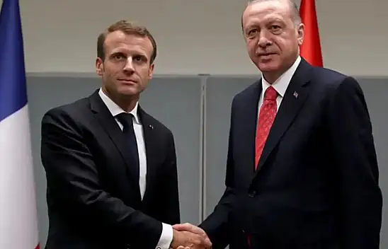 Cumhurbaşkanı Erdoğan, Macron'la görüştü