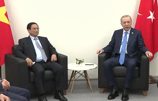 Cumhurbaşkanı Erdoğan, Vietnam Başbakanı Pham ile görüştü