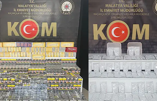 Kaçak Sigara ve Nargile Tütünü Operasyonu Malatya'da 2 Kişi Yakalandı