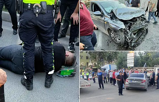 Kırmızı Işıkta Durmadı İnsan Hayatını Tehlikeye Attı!