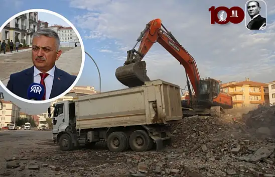 Malatya'da hayalet binalar'ın yıkımı sürüyor