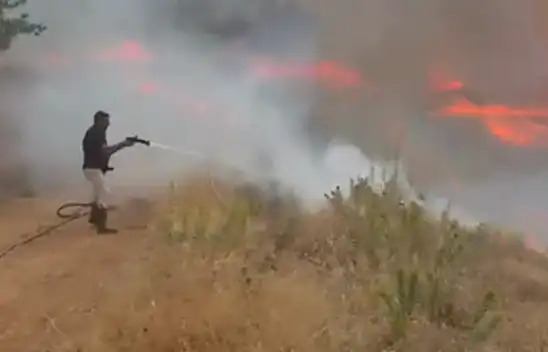 Ot ve Bahçelik Alanda Başlayan Yangın Büyümeden Söndürüldü