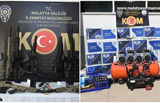 Ruhsatsız 24 silah ele geçirildi, 5 şüpheli gözaltına alındı