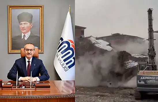 Vali Yavuz Kendiliğinden Çökmedi Ekipler Yıktı