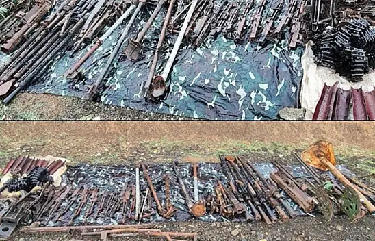 Zap bölgesinde çok sayıda silah ve mühimmat ele geçirildi