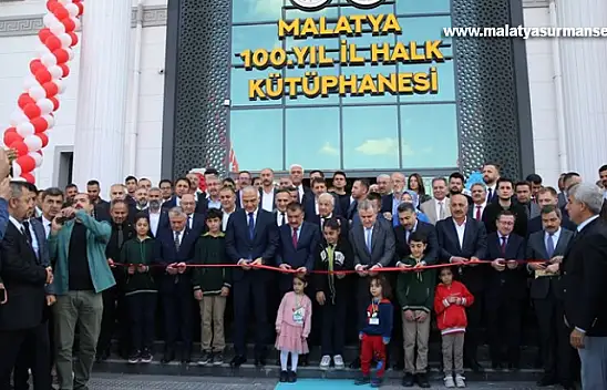 Bakanlar Ersoy ve Bak, Malatya'da kütüphane açılışına katıldı