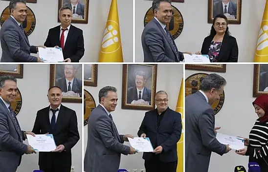 Dünyanın En Etkili Bilim İnsanları Listesi'ne giren öğretim üyelerine başarı belgesi