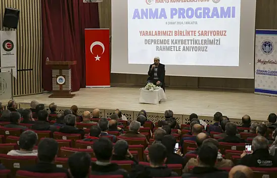 HAK-İŞ'ten depremlerde yaşamını yitirenler için anma programı