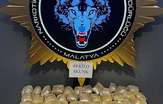 Malatya'da 44 kilogram sentetik uyuşturucu ele geçirildi