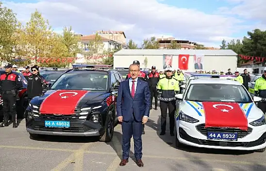 Malatya'da emniyet ve jandarma teşkilatına 80 araç teslim edildi