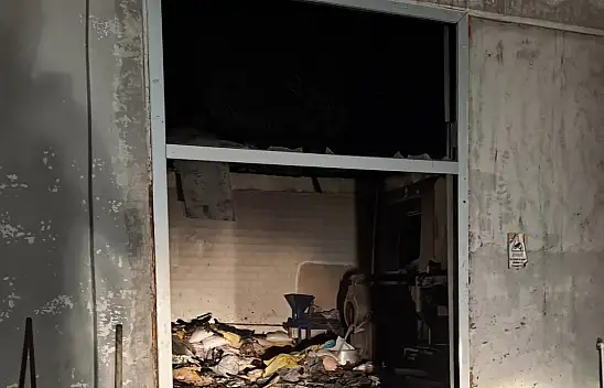 Malatya'da TOKİ Şantiyesinde Yangın Çıktı