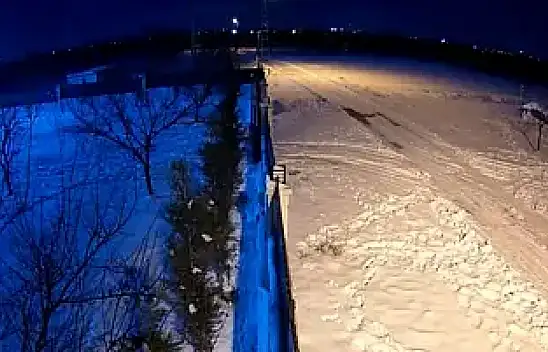 Meteorun düşme anı kamerada