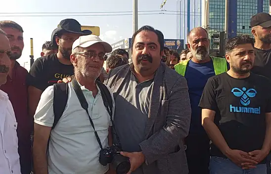 Paralarını Alamayan İşçiler Eylem Yaptı