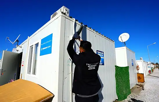 Yeşilyurt Belediyesi Konteyner Onarım Aracı Hizmete Girdi