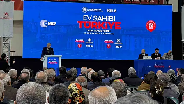 500 Bin Sosyal Konut Projesi ilk kurası Adıyaman'da çekildi