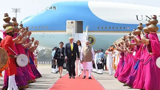 ABD Başkanı Trump, ilk resmi ziyareti için Hindistan'da