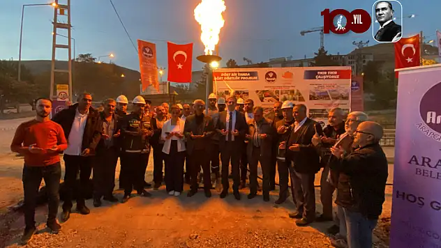 Arapgir Doğalgaza kavuştu