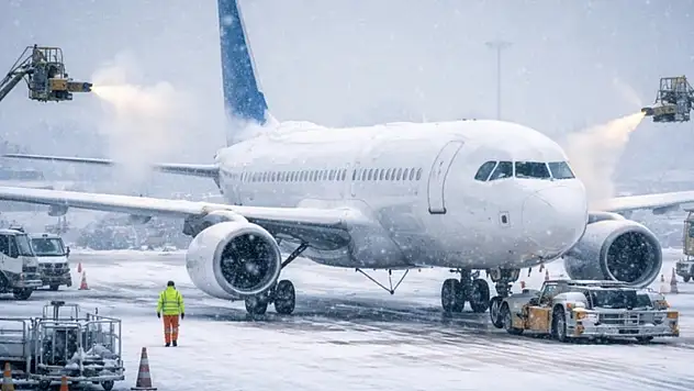 Avrupa'da soğuk hava uçuşları aksattı