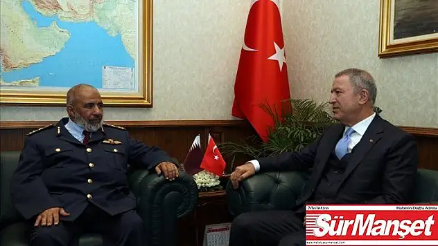 Bakan Akar, Katar Genelkurmay Başkanı Al-Ghanim ile bir araya geldi
