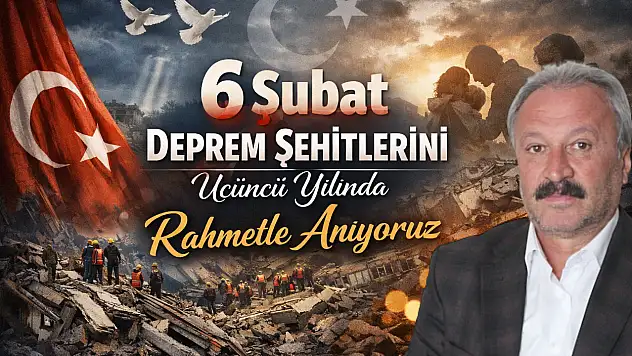 Başkan Özbek'ten 6 Şubat Depremlerinin Üçüncü Yıl Dönümü Mesajı