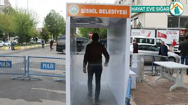 Bismil'de dezenfeksiyon tünelleri hizmete girdi