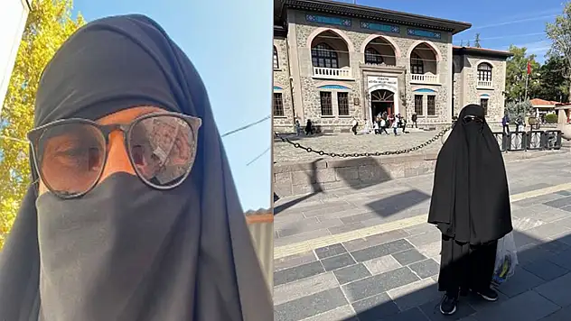 Çarşaf Giyip Sokakta Gezen Erkek Gözaltına Alındı!