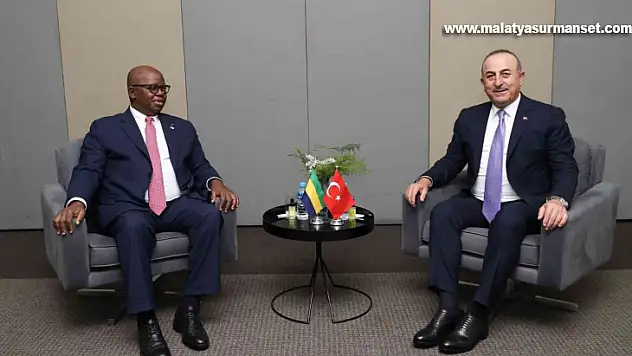 Çavuşoğlu, Gabonlu mevkidaşı Adamo ile görüştü