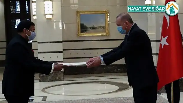 Cumhurbaşkanı Erdoğan, Hindistan Büyükelçisini kabul etti