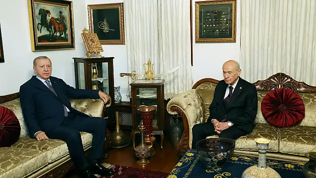 Cumhurbaşkanı Erdoğan, MHP Lideri Bahçeli ile bir araya geldi