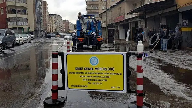 DİSKİ'den kanalizasyon sorunlarına anında müdahale