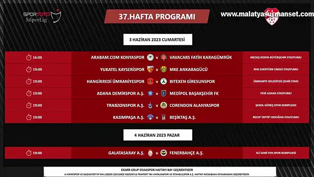 Galatasaray - Fenerbahçe derbisi 4 Haziran'da oynanacak