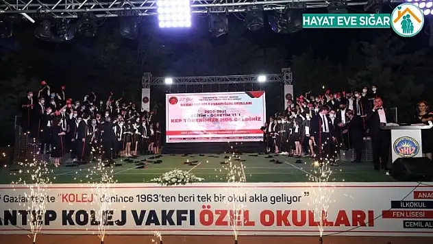 Gaziantep Kolej Vakfı Özel Liselerinde coşkulu kep heyecanı