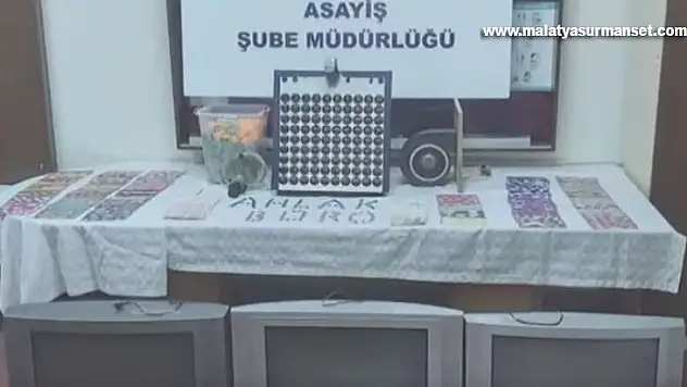 Gaziantep'te kumar oynandığı tespit edilen iş yerine baskın