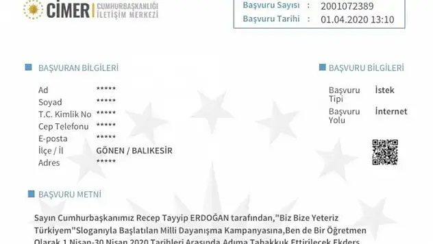İletişim Başkanı Altun 'Milli Dayanışma Kampanyası'na destek için gelen başvuruları paylaştı