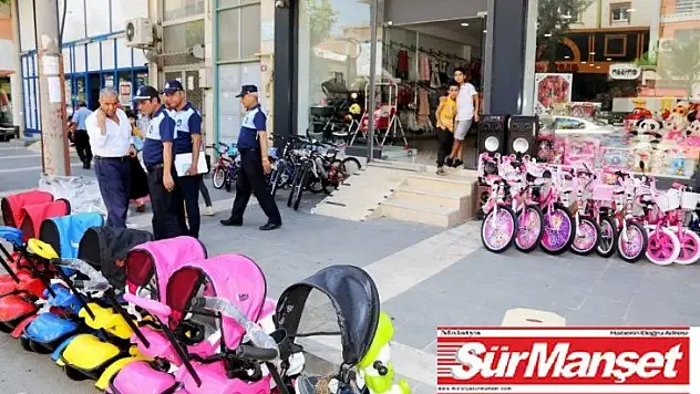 Kaldırım işgallerine göz açtırılmıyor