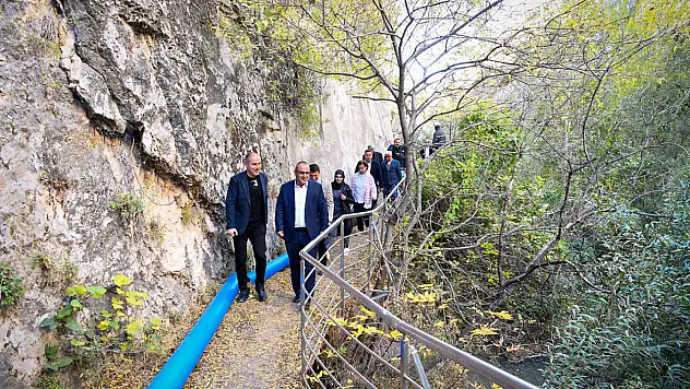 Kanyondan gelen suyla Darende'de yeni dönem başlıyor!