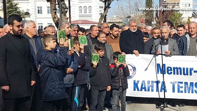 Kur'an-ı Kerim'in yakılmasına Kahta'dan tepki